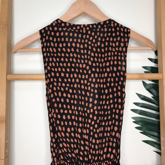 SOLD Witchery Chestnut Print Trim Sleeve Dress 4 - Picture 8 of 13